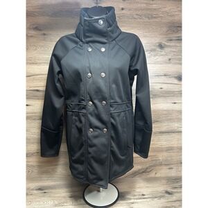 Avalanche Double Button Black Jacket Womens Sz Small